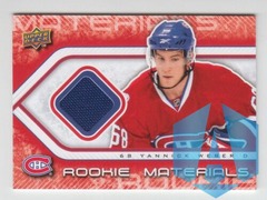 2009-10 Upper Deck Rookie Materials Yannick Weber #RM-YW Jersey